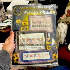 New, Cross-Stitch Pattern, Cross My Heart Inc., Wednesday Wisdom, 3 Patterns